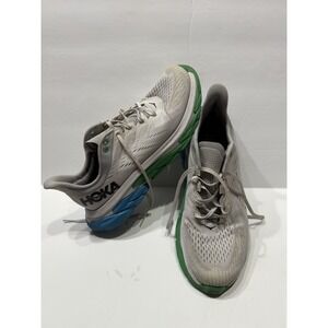 Hoka One One Clifton Edge Athletic Running Sneaker Men's Size 12 White Blue